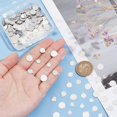 thumbnail image 3 of 600pcs 3 Sizes Flat Round Charms 6/8/10mm Blank Stamping Tag Pendants Iron Platinum, 3 of 5