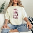 thumbnail image 2 of Don't Underestimate Me Funny Quote, Ivory Comfort Colors T-Shirt, Large, 2 of 3
