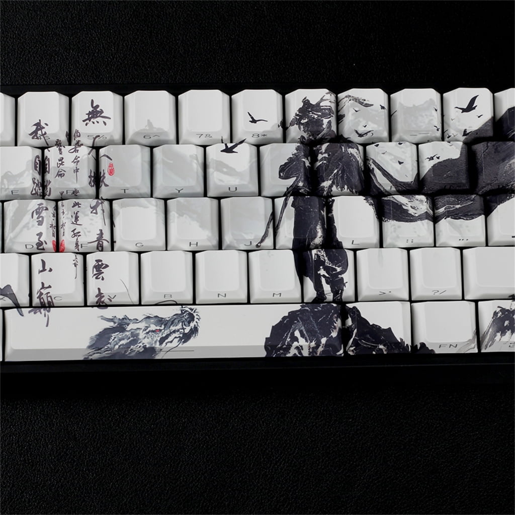 Original Profile Keycaps PBT Dyes Sublimations Side Printed With The legends of chusen Keycaps For 60% 68% Keyboards