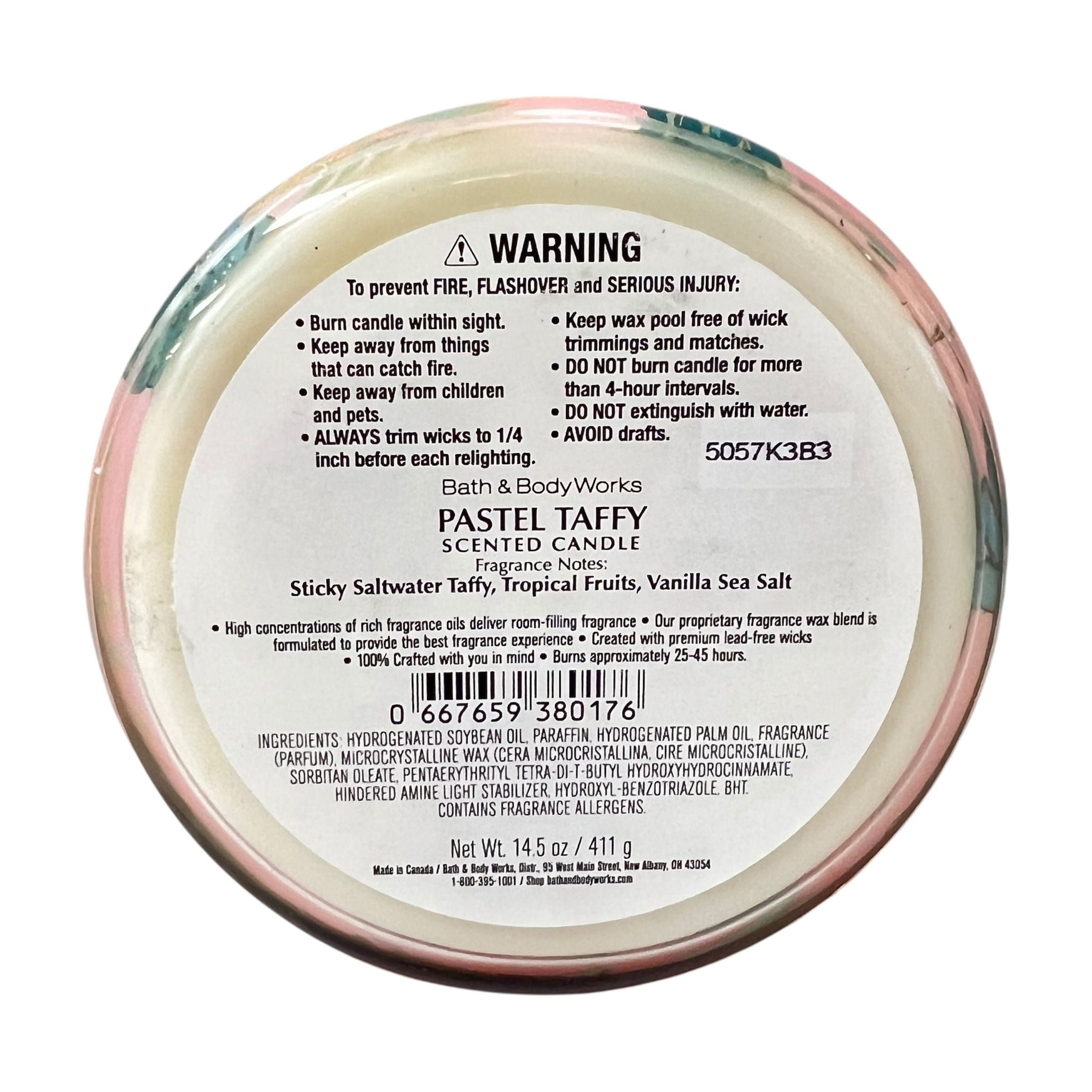 Bath & Body Works Off The Vine Scented 3 Wick Candle 14.5 oz