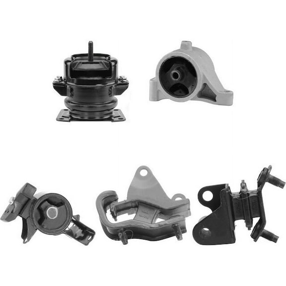 Engine Mount and Transmission Mount Kit - 5 Piece - Compatible with 2006 - 2008 Honda Ridgeline 3.5L V6 2007