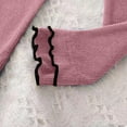 thumbnail image 4 of Odeerbi 1-9 Años Niñas Pijama Conjuntos Rib Knit Long Johns Pijama Manga Larga Cuello Redondo Botton Pantalones Largos Conjuntos, 4 of 7