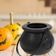 thumbnail image 4 of 2 barriles de bruja de Halloween para niños, cubos portátiles de bruja, cubos circulares para guardar dulces de Halloween (negros), 4 of 7