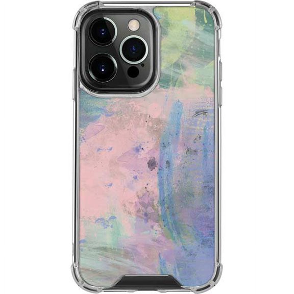 Skinit Abstract Art Rose Quartz & Serenity Abstract iPhone 13 Pro Clear Case