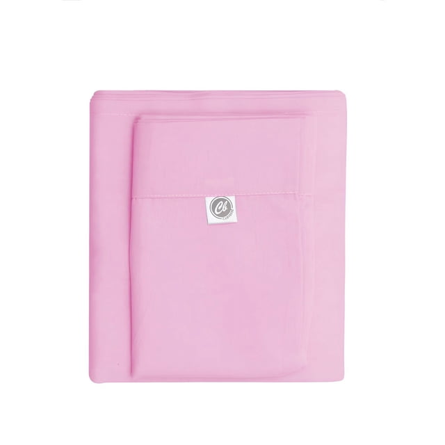 Juego de Sábanas para Cuna Algodón Colors Rosa 70 x 130 cms