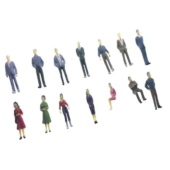Giaone Pack Of 25 Random Urbans Scene Figures Detailed Plastic Miniatures Model Kits