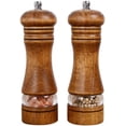 thumbnail image 1 of Juego de 2 Molinillos Manuales de Madera para Sal y Pimienta con Ventana de Acrílico y Mecanismo de Cerámica Ajustable, 1 of 5