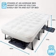thumbnail image 3 of Ivation Matelas Gonflable avec Pompe Intégrée, Cadre de Lit Gonflable 77”L x 40”W x 10"Th, 3 of 6