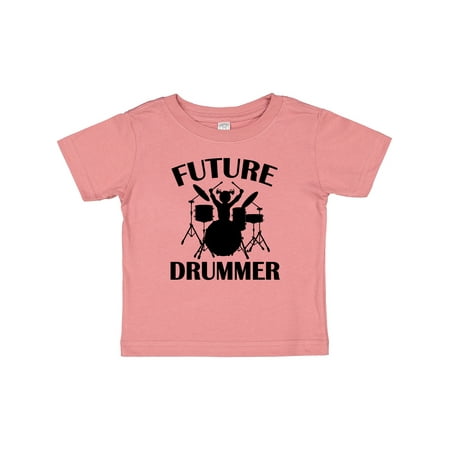 

Inktastic Future Drummer Gift for Girls Gift Baby Girl T-Shirt