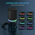 thumbnail image 4 of Microphone Dynamique USB XLR, Écouteurs à Touches Silencieuses Prise USB Cardioïde Microphone Dynamique pour Enregistrement, 4 of 7