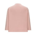 thumbnail image 5 of Delliss Women's Solid Color Versatile Short Fall Knitted Cardigan Pink M, 5 of 7