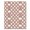 Pink, Pattern 1, variant on ODIKA 2x3 Machine Washable Non-Slip Area Rug, Macrame Rose High Traffic Rug, Beige, 1002456