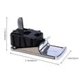 thumbnail image 4 of Manija plástica de la tapa de la cerradura de la guantera del coche con el reemplazo del a Irfora Tapa de la cerradura de la caja de guantes del coche, 4 of 6