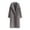 Gray, variant on hoksml Women's Long Teddy Sherpa Fleece Coat Solid Color Notched Lapel Loose Thickened Warm Winter Jacket with Pockets