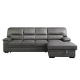 thumbnail image 5 of Lexicon Michigan Microfiber Sectional with Right Chaise in Dark Gray, 5 of 10