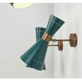 thumbnail image 2 of 1950 Pair of Brass Wall Sconce light Diabolo Italian Wall Lights Wall Fixture Lamps, 2 of 3