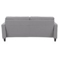 thumbnail image 2 of CorLiving Georgia Linen-Like Fabric Upholstered Three Seater Adult Sofa, 2 of 8