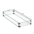 thumbnail image 2 of Hiland Clear Tempered Glass Wind Screen - 28.75" x 14", 2 of 6