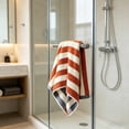 thumbnail image 6 of Bcylexb 100% Cotton Bath Towels Set of 2, 13"x 29" Soft Hand Towels Super Absorbent Quick Dry Light Weight Striped Towels for Bathroom Hotel Gym Spa, 6 of 6