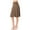 Mocha, variant on Womens High Waist Fold Over A-Line Flared Midi Swing Skirt