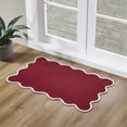 thumbnail image 5 of My Texas House Indoor/Outdoor Layering Rug, Red Scallop, 24 in x 38 in, 5 of 5