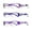 3-Pack Purple K+O+F, variant on Eyebogo Kaylee Value 3-Pack Women Rectangular Reading Glasses, Burgundy/Brown/Black, +2.50