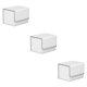 thumbnail image 5 of Ounissouiy Caja de almacenamiento de tarjetas comerciales Organizador de gran capacidad Estuches coleccionables para juegos Organización de Blanco 3Conjunto, 5 of 6