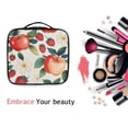 thumbnail image 6 of FORMRS Travel Makeup Bag Large Capacity Train Case Cosmetic Organizer with Adjustable Dividers, Strawberry Pattern, 6 of 8