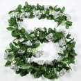 thumbnail image 3 of BalsaCircle 6 feet 3D Chain Silk Rose Garlands Wedding Silver, 3 of 8
