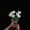 White, variant on 1PCS Cute Mini Glass Flower Decoration Hand Blown Glass Flowers Bouquet Small Flower Vase Ornaments for Gift Mothers Day, Birthday, Christmas Festival