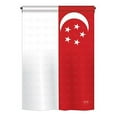 thumbnail image 2 of Breeze Decor 08258 Singapore 2-Sided Vertical Impression House Flag - 28 x 40 in., 2 of 2