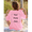 Pink, variant on PRINTED IN USA,Women's Plus Size Custom Photo T-Shirt -Chest Badge Text And Image Printed Short-sleeved T-shirt - Double-sided Printing,Festival Gift,Pure - Comfortable And Casual Style.