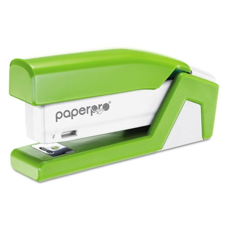 PaperPro 1513 20-Sheet Capacity InJoy Spring-Powered Compact Stapler - Green
