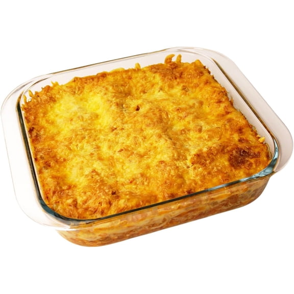 9×9in Square Glass Baking Dish, 2.4QT Glass Baking Pan, Baking Dishes for Oven