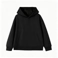 thumbnail image 5 of breaise Girls Casual Long Sleeve Hoodies Cute Oversized Fleece Sweatshirt Cozy Solid Color Sweatshirts, 5 of 9
