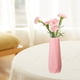 thumbnail image 4 of Jarrón de plástico esmaltado para arreglos florales | Decoración para sala y mueble de TV | Maceta para flores secas | Rosa, blanco y verde, 4 of 6