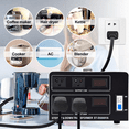 thumbnail image 4 of 3000W Voltage Converter Auto Transformer,110/220V Heavy Duty Step Up/Down Converter Transformer with 6 Outlets, ,Resettable Circuit Breaker Protection, 4 of 9