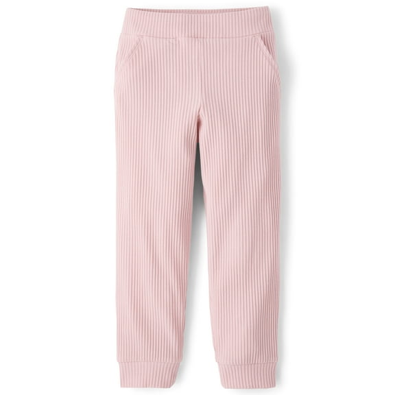 The Children's Place Girls Active Cozy Plush Rib Jogger Pants, Sizes XS-XXL