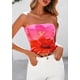 thumbnail image 5 of Top de Tubo Sin Tirantes con Estampado Floral PRETTYGARDEN 2025 Talla L, 5 of 8