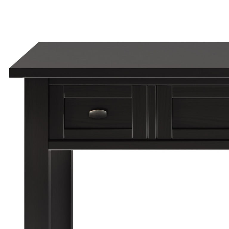 Wyndenhall norfolk solid wood rustic 2024 48 inch wide writing office desk