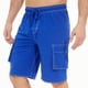 thumbnail image 4 of Ceisia Men's Spring Summer Solid Color Gift Elastic Waist Drawstring Swimming Trunks - Lightweight Beach Casual Pocket Shorts, 4 of 6