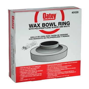 Oatey Leak-Proof Wax  Ring with Polyethylene Sleeve and Bolts