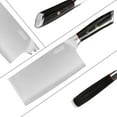 thumbnail image 4 of Qulajoy 7.3 Inch Meat Cleaver Knife, Professional Carbon Stainless Steel Butcher Slicing Knife for Meat Vegetable, 4 of 6