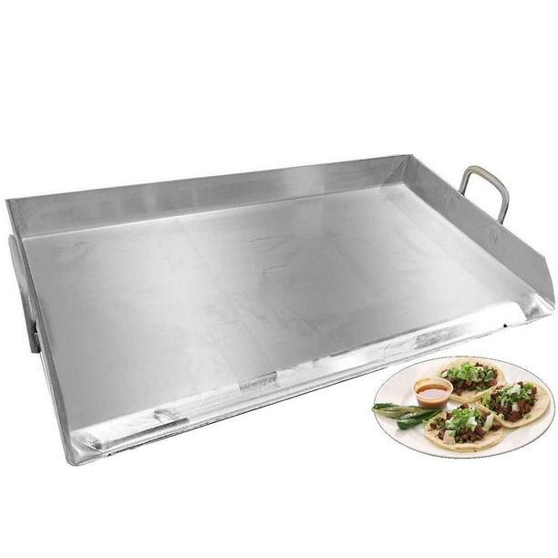 Professional Restaurant Style Stainless Steel Rectangular Griddle Pan
