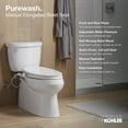 thumbnail image 3 of Kohler K-98804-Cp Purewash Elongated Soft Close Bidet Seat - White, 3 of 9