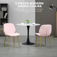 thumbnail image 4 of Chaises de Salle à Manger Velvet, Moderne, Enfant, Rose, (Lot de 2), 4 of 10