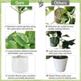 thumbnail image 5 of Dienrx 50Cm Artificial Pothos Hanging Plant with White Ceramic Pot, Realistic Indoor Greenery for Home Decor, Desk, Shelf, Bathroom, and Office Decoration, Easy to Assemble, 5 of 6