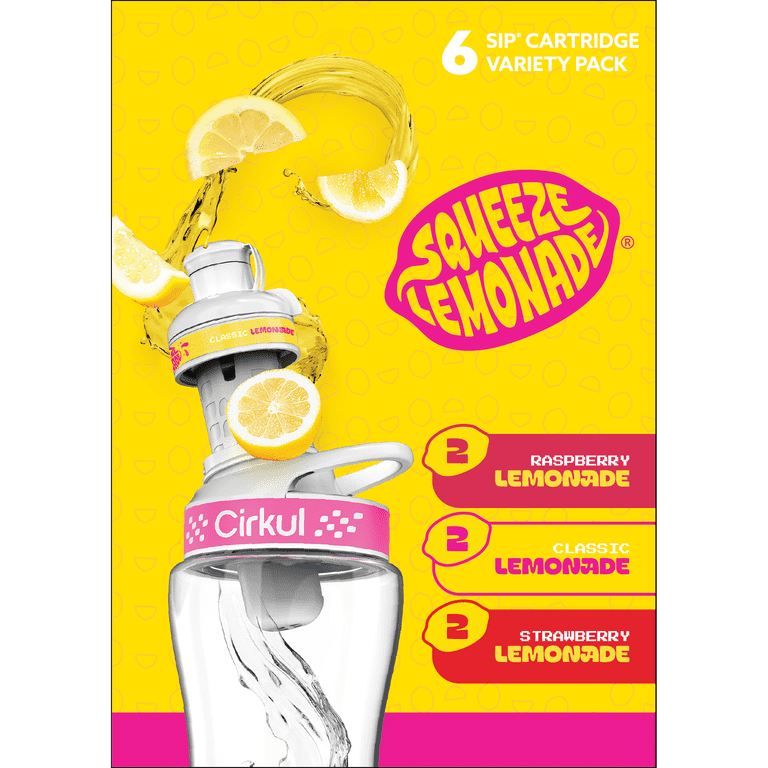 Cirkul Squeeze Flavor Cartridge 6ct (2 Classic, 2 Strawberry, 2