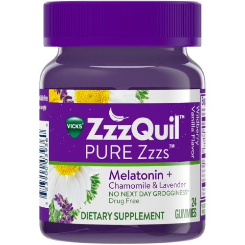 Vicks ZzzQuil Pure Zzzs Gummies 24 Count