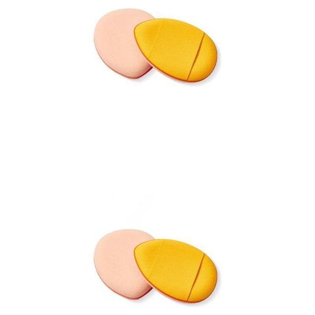 relayinert 1/2/3/5 Female Facial Powder Foundation Puff Reusable Make Up Dry Wet Concealer Sponge Cosmetics Universal Household Professional Yellow 2PCS